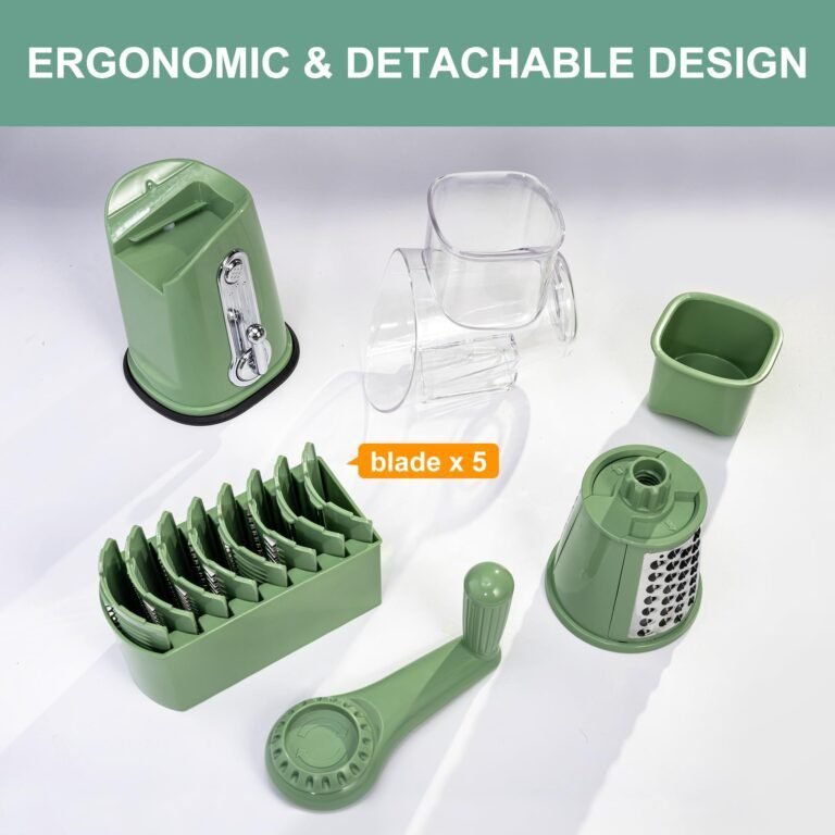✨️✨️Rotary Cheese Grater with Handle Vegetable Food Shredder . - Image 7
