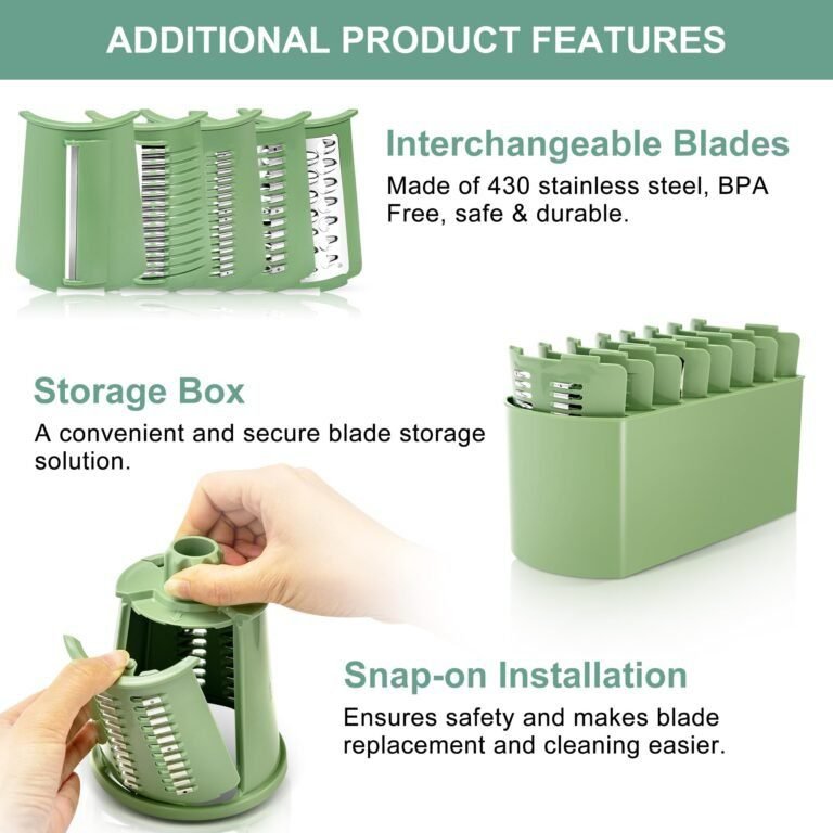 ✨️✨️Rotary Cheese Grater with Handle Vegetable Food Shredder . - Image 6