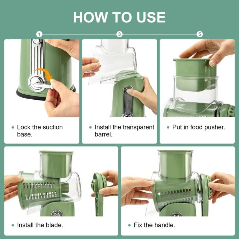 ✨️✨️Rotary Cheese Grater with Handle Vegetable Food Shredder . - Image 5