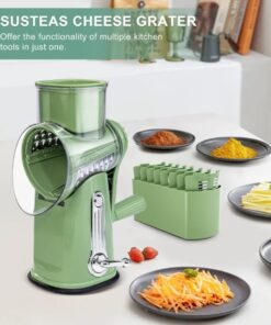 Alternative view of ✨️✨️Rotary Cheese Grater with Handle Vegetable Food Shredder .
